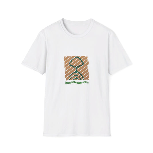 T-shirt EcoTale, "Green is the color of life"